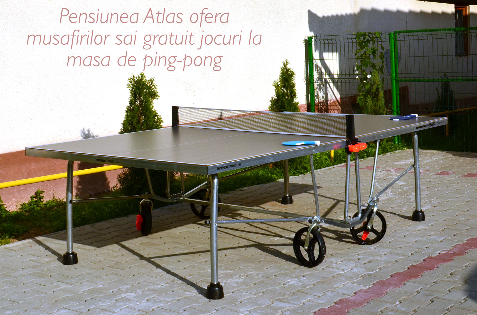 Jocuri la masa de ping-pong oferite de Pensiunea Atlas