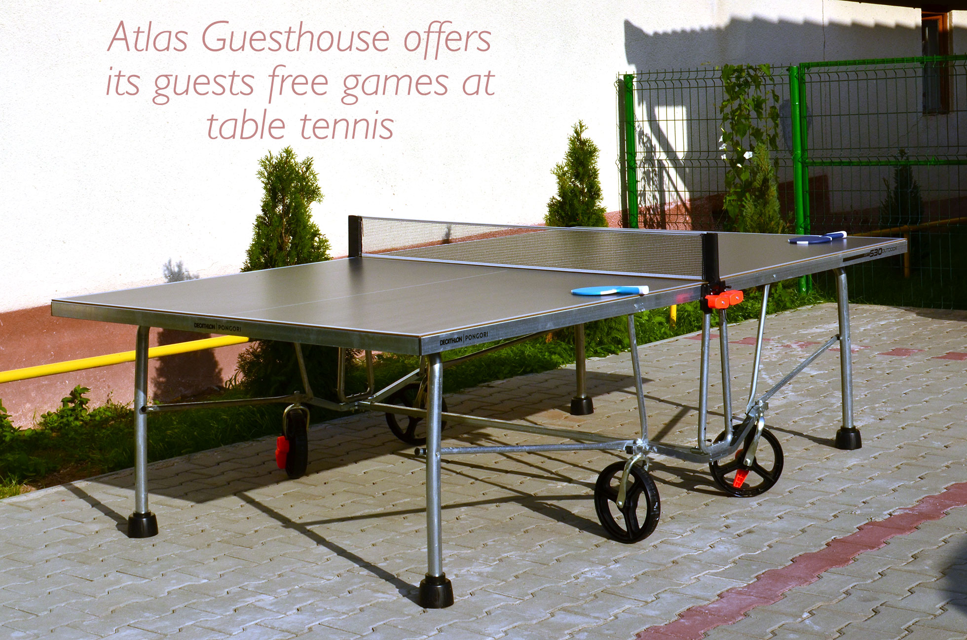 Free table tennis games offered by Atlas Guesthouse