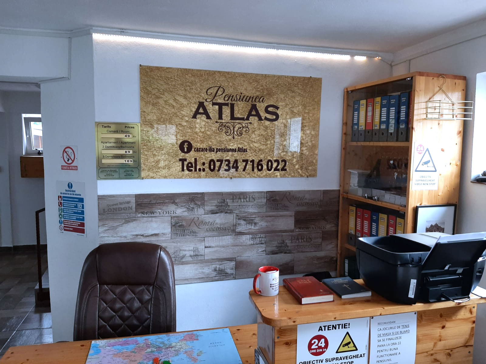 Pensiunea Atlas Ilia - receptia