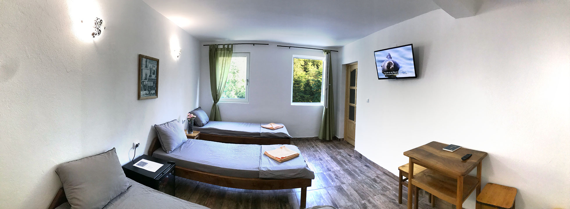 interior of the attic room